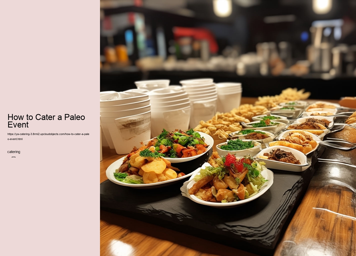 How to Cater a Paleo Event